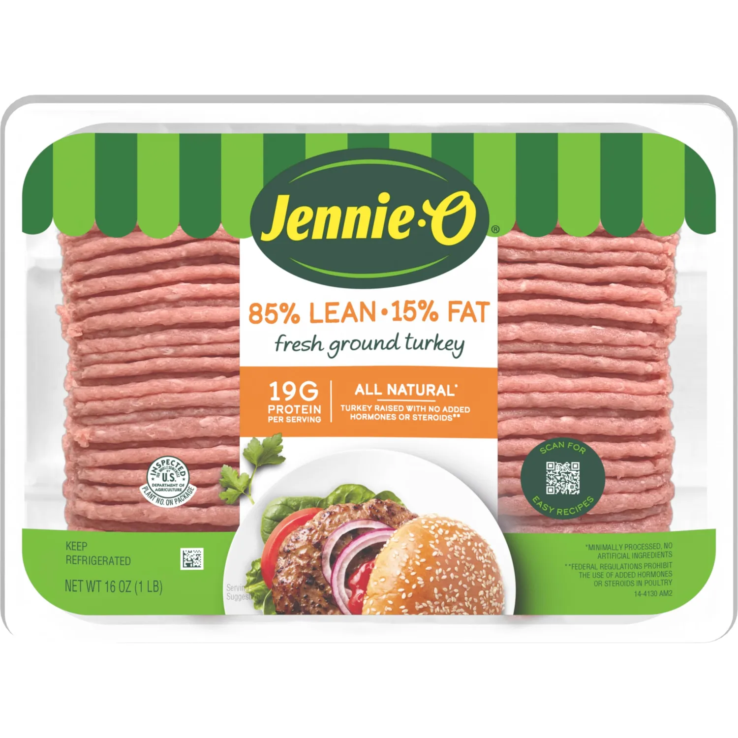 JENNIE-O Ground Turkey Meat - Lean 85/15, 1 lb