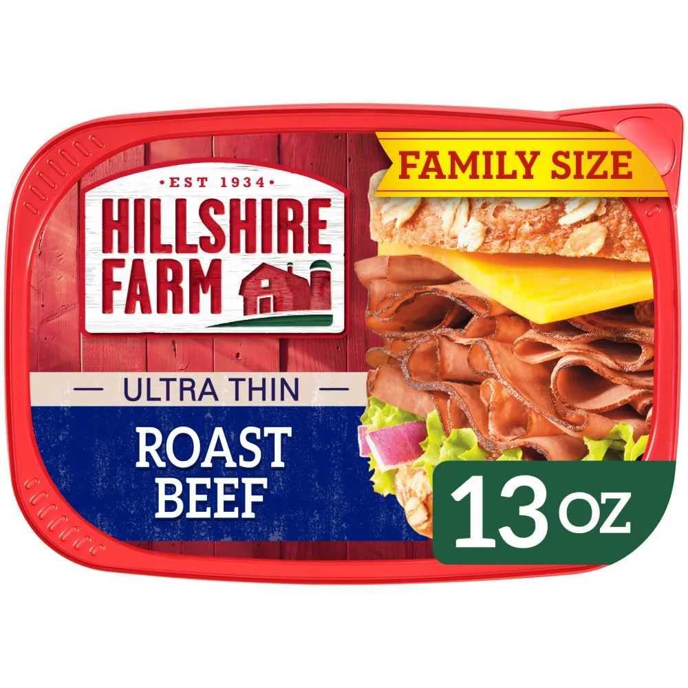 Hillshire Farm Ultra Thin Sliced Deli Lunch Meat, Roast Beef, 13 oz