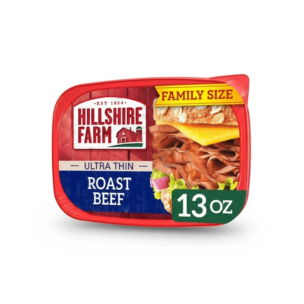 Hillshire Farm Ultra Thin Sliced Deli Lunch Meat, Roast Beef, 13 oz
