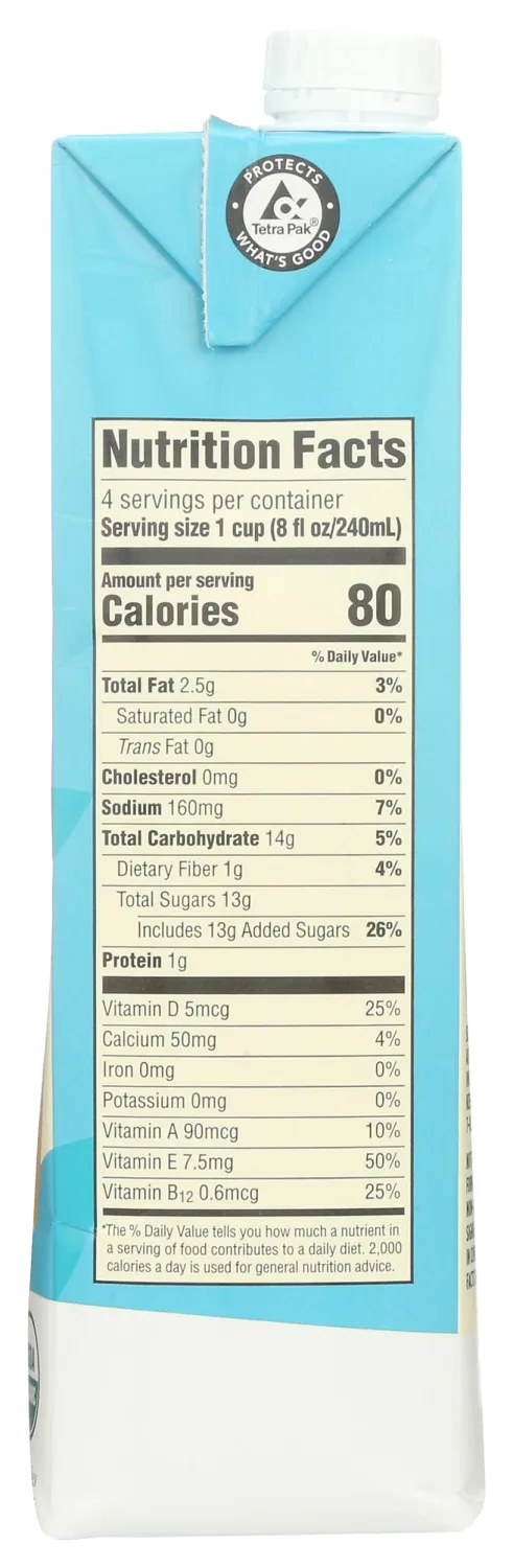 365 by Whole Foods Market, Organic Vanilla Almond Milk, Vegan, Low-Fat, 32 Fl Oz