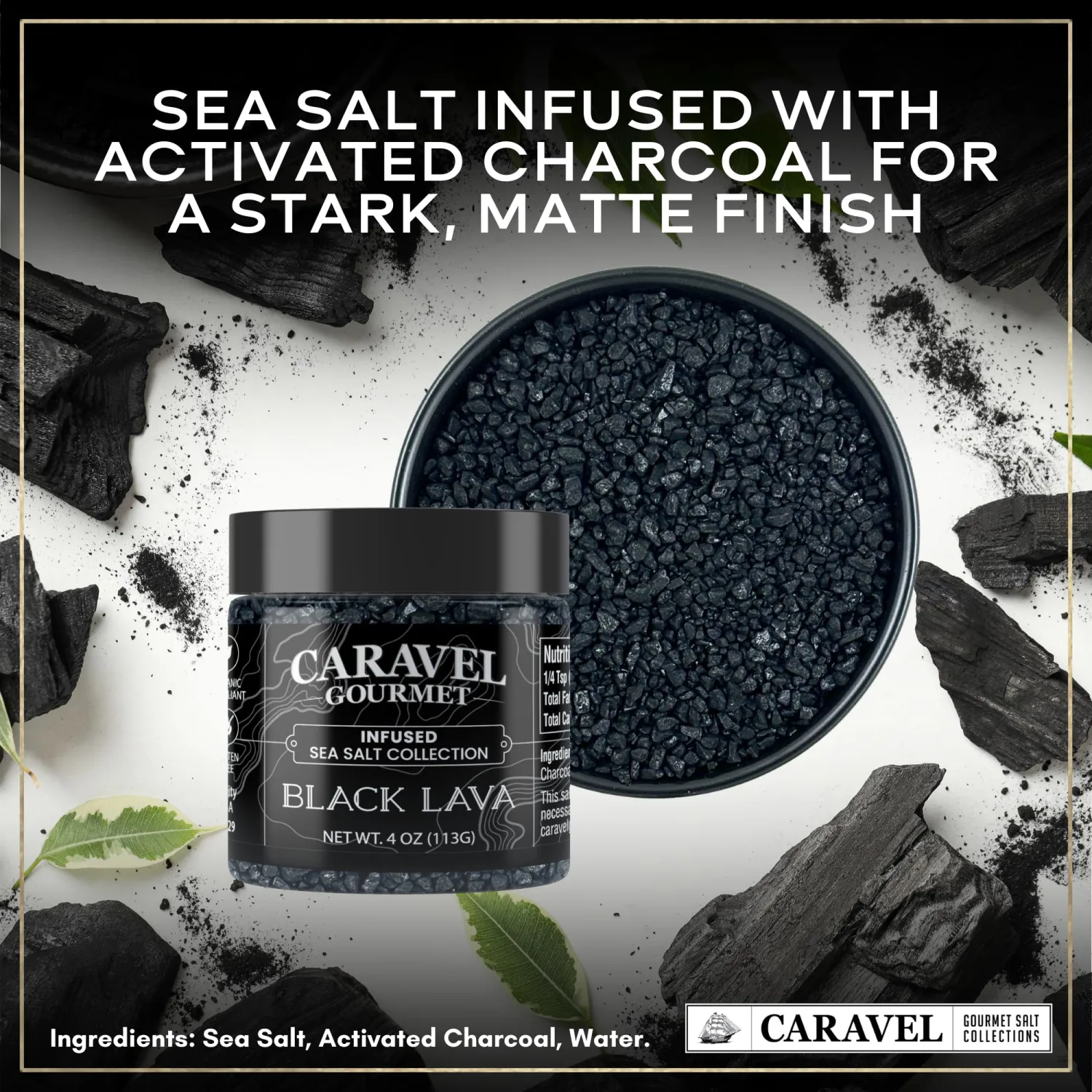Hawaiian Sea Salt 3-Pack - Alaea Red, Bamboo Jade, Black Lava - All-Natural Sea Salts from the Pacific Ocean and Hawaiian Islands - Gluten-Free, No MSG, Non-GMO - Chef's Choice (4 oz Jar x 3)