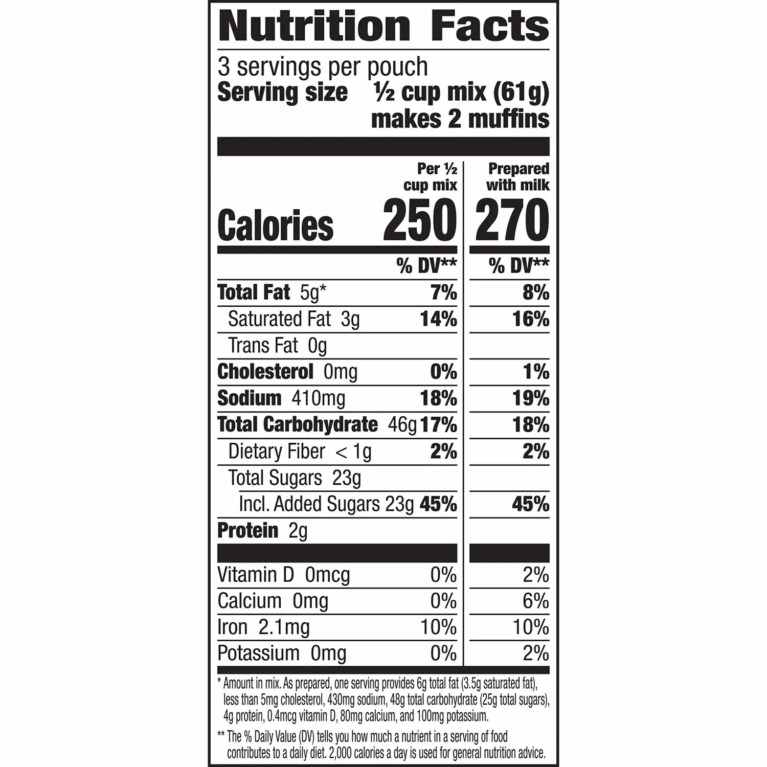Betty Crocker Triple Berry Muffin Mix, 6.5 oz.