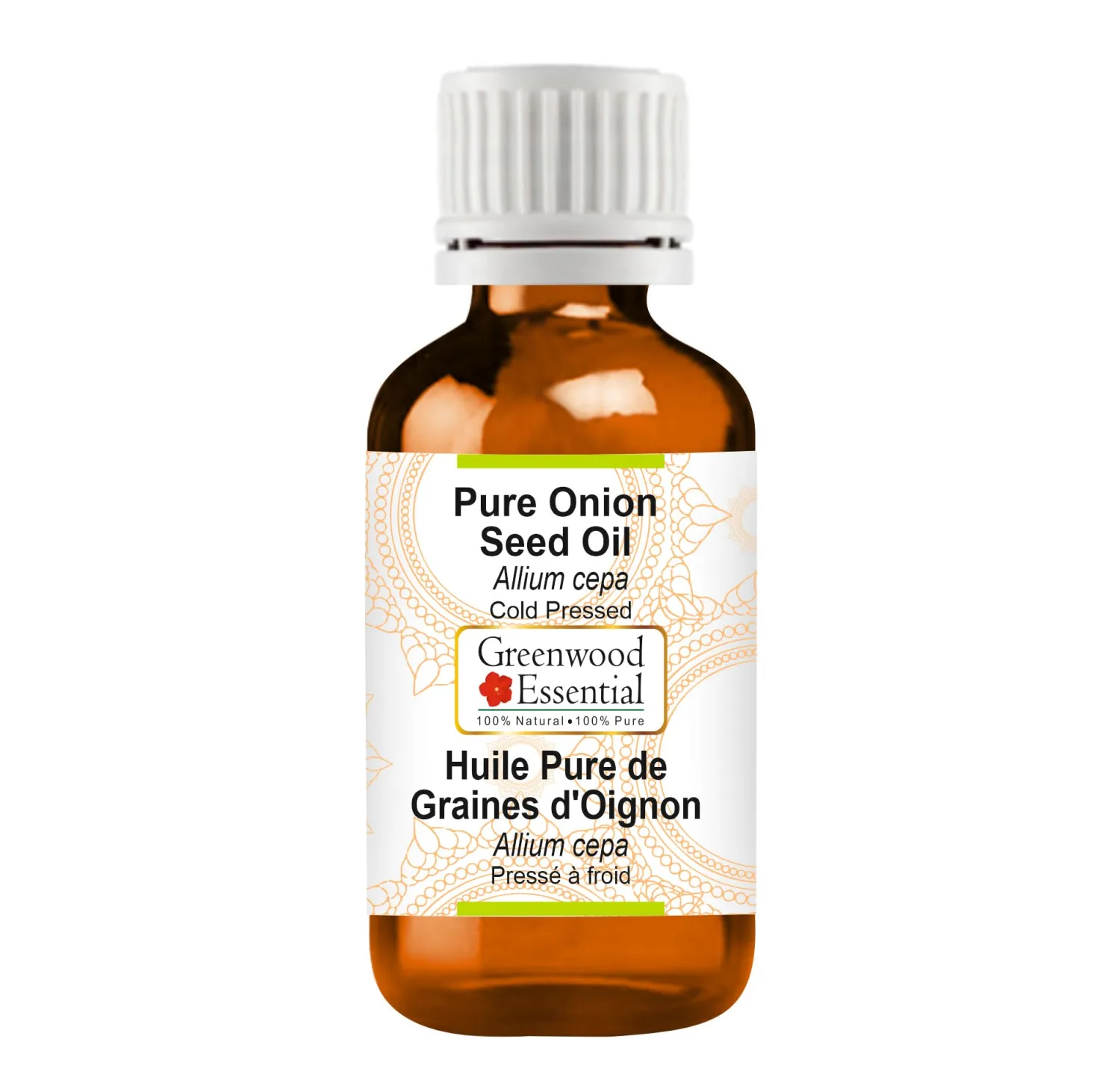 Pure Onion Seed Oil (Allium cepa) Cold Pressed 10ml (0.33 oz)