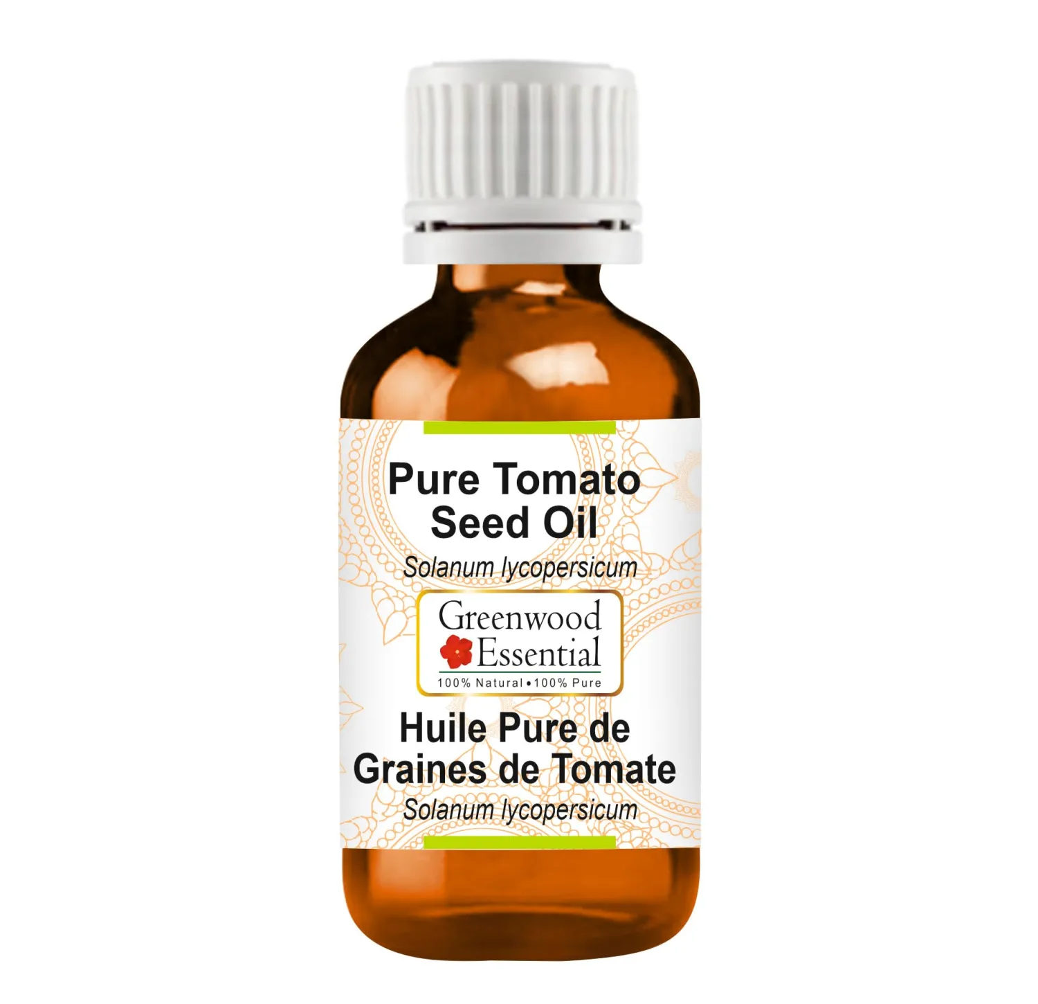 Pure Tomato Seed Oil (Solanum lycopersicum) Cold Pressed 15ml (0.50 oz)