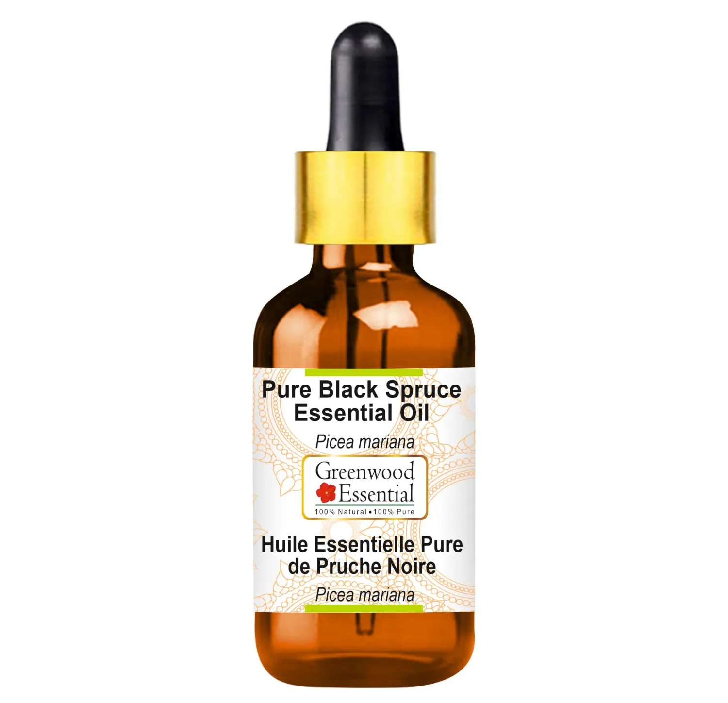 Pure Black Spruce Essential Oil (Picea Mariana) with Glass Dropper Steam Distilled 5ml (0.16 oz)