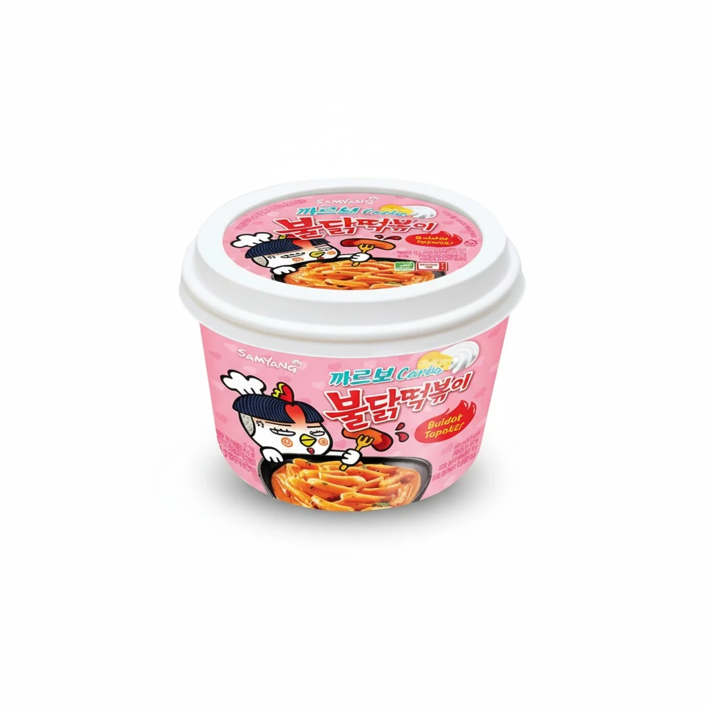 Samyang Carbo Buldak Tteokbokki Korean Rice Cake Instant 6.31 Oz