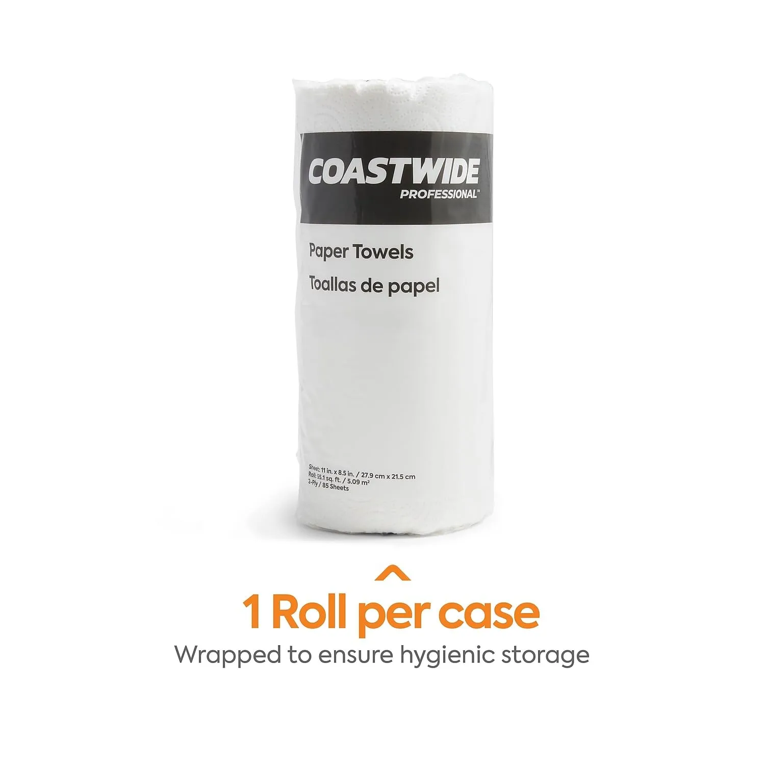 STAPLES Coastwide Professional Kitchen Rolls Paper Towels, 2-Ply, 1 Roll, 85 Sheets/Roll (CW21810)
