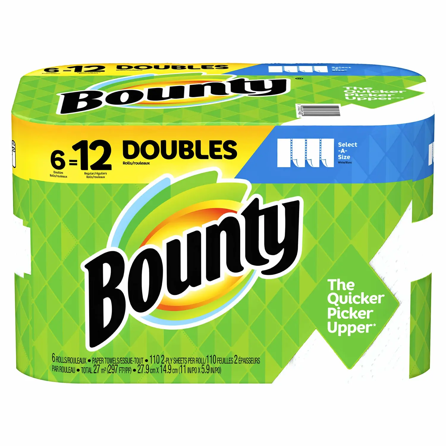 Bounty® Select-A-Size® 2-Ply Paper Towels, 83 Sheets Per Roll, Pack Of 8 Rolls