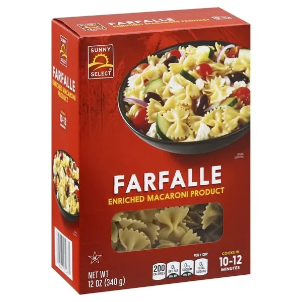 Sunny Select, Farfalle, 12 Ounce