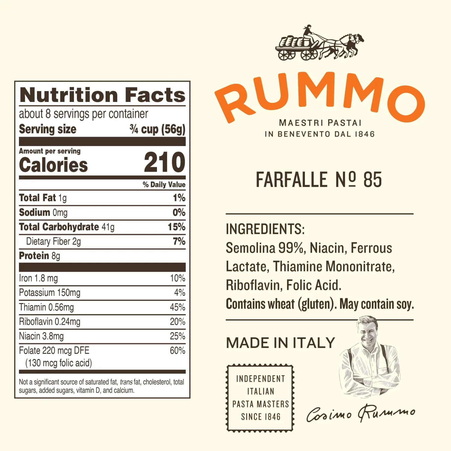 RUMMO Farfalle Pasta, 16 OZ
