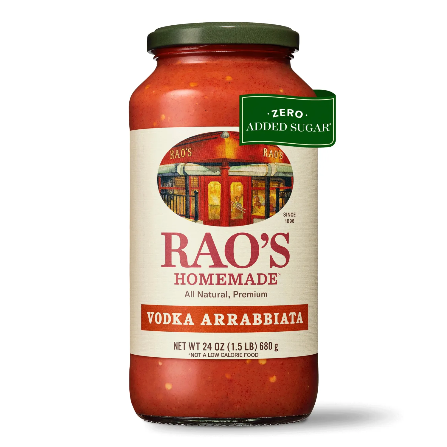 Rao's Homemade Vodka Arrabbiata Sauce, 24 oz, Spicy, All Purpose, Keto Friendly Pasta Sauce, Premium Quality Tomatoes from Italy and Crushed Red Pepper