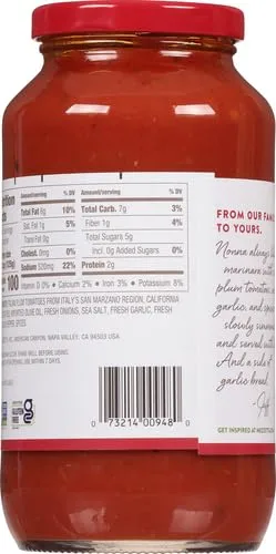 Mezzetta Marinara Sauce, Original, 24.5 Ounce