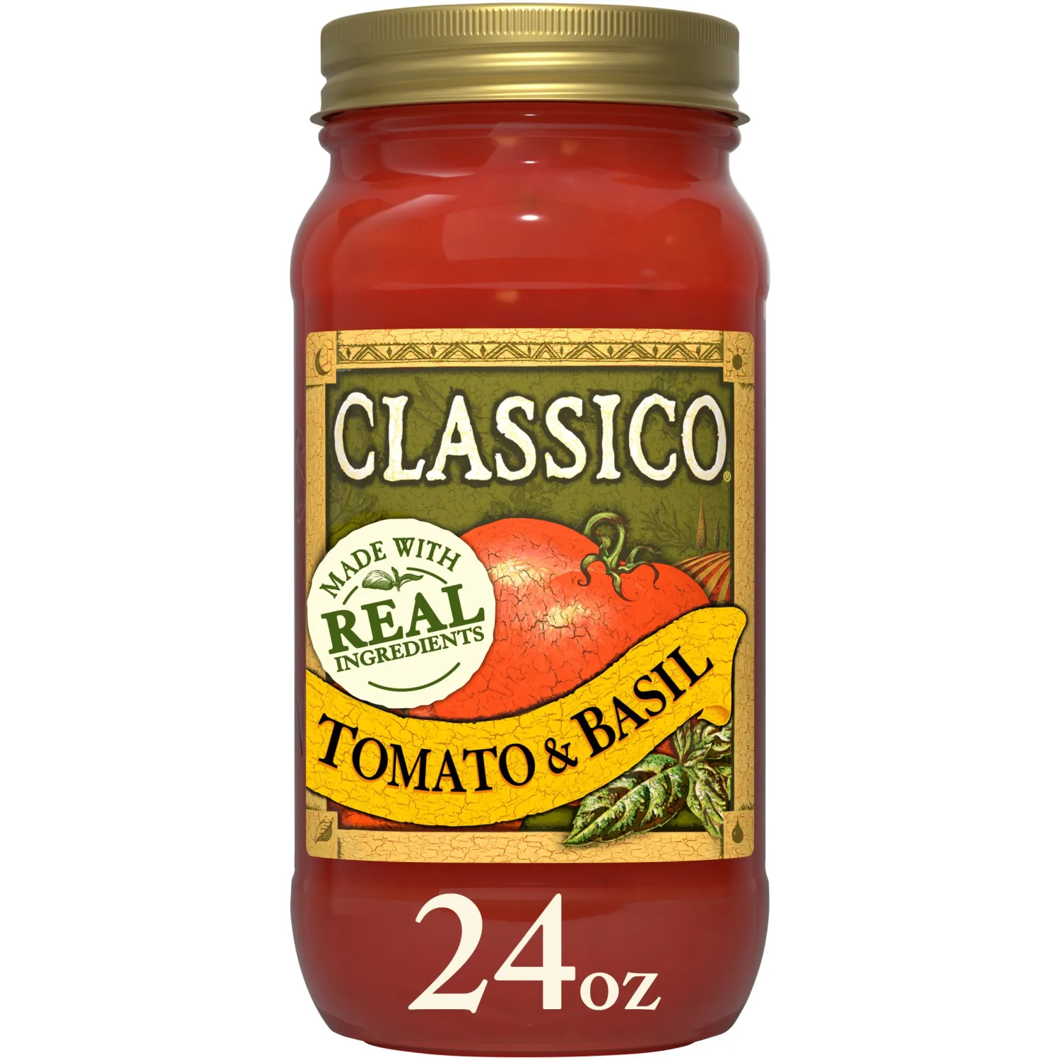 Classico Tomato & Basil Pasta Sauce, 24 oz Jar
