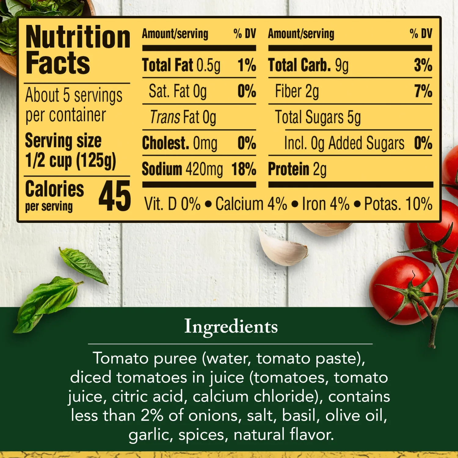 Classico Tomato & Basil Pasta Sauce, 24 oz Jar