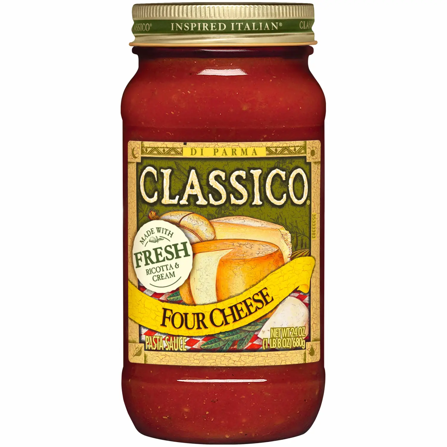 Classico Four Cheese Pasta Sauce (24 oz Jar)