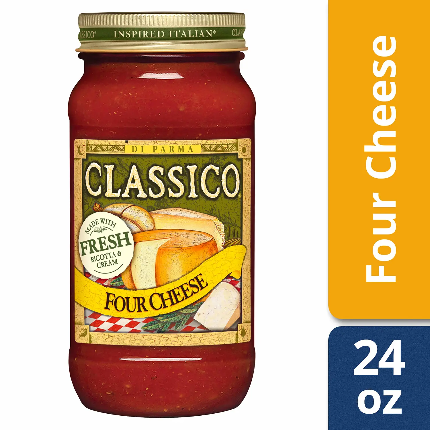 Classico Four Cheese Pasta Sauce (24 oz Jar)