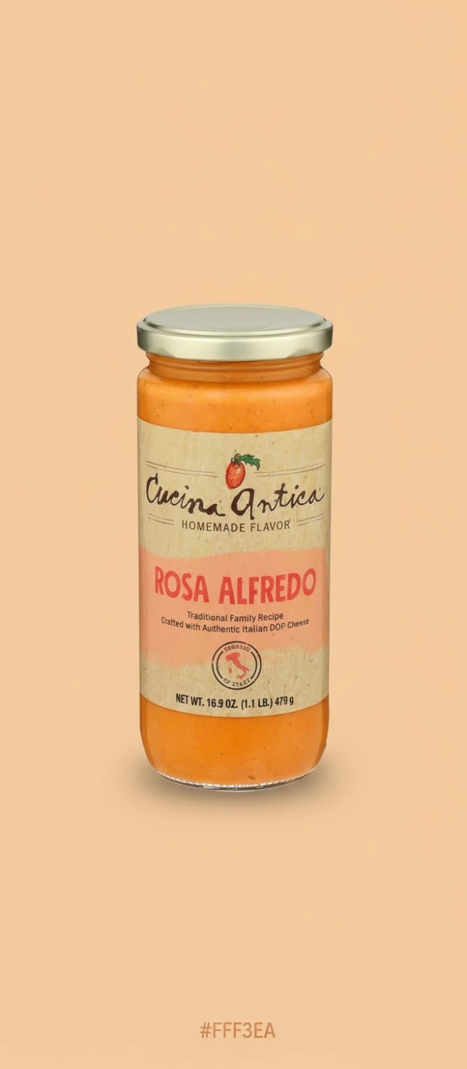 CUCINA ANTICA Rosa Alfredo Pasta Sauce, 16.9 OZ