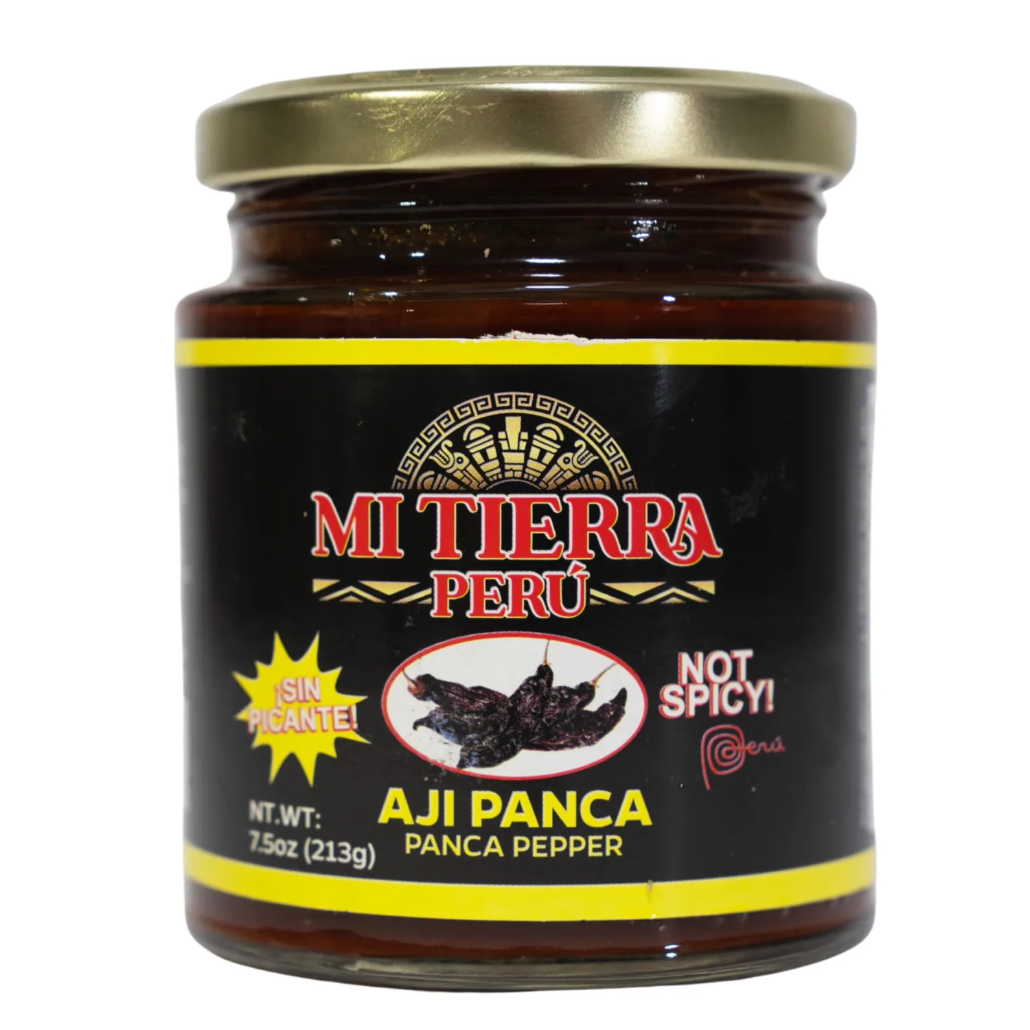 Mi Tierra Peru Aji Panca Pepper Non Spicy Sin Picante x 7.5 oz. – Peruvian Panca Pepper Paste for Tacos, Salsa, Fajita Seasoning, Chili Sauce, and More – Mild, Versatile, Non-Spicy Ingredient