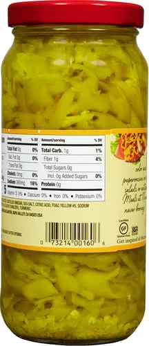 Mezzetta Golden Greek Peperoncini, Deli-Sliced, 16 Ounce