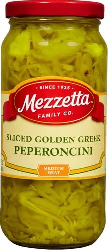 Mezzetta Golden Greek Peperoncini, Deli-Sliced, 16 Ounce