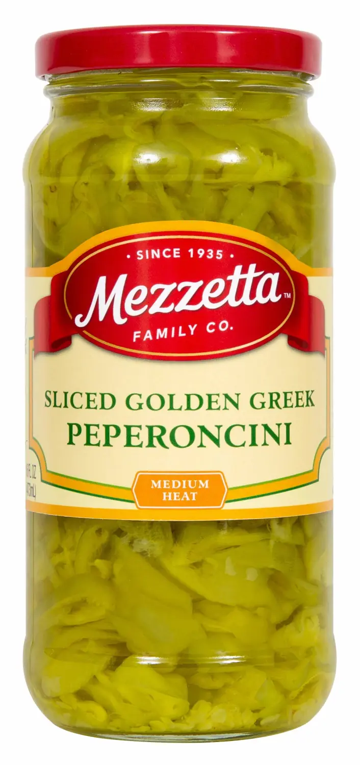 Mezzetta Golden Greek Peperoncini, Deli-Sliced, 16 Ounce