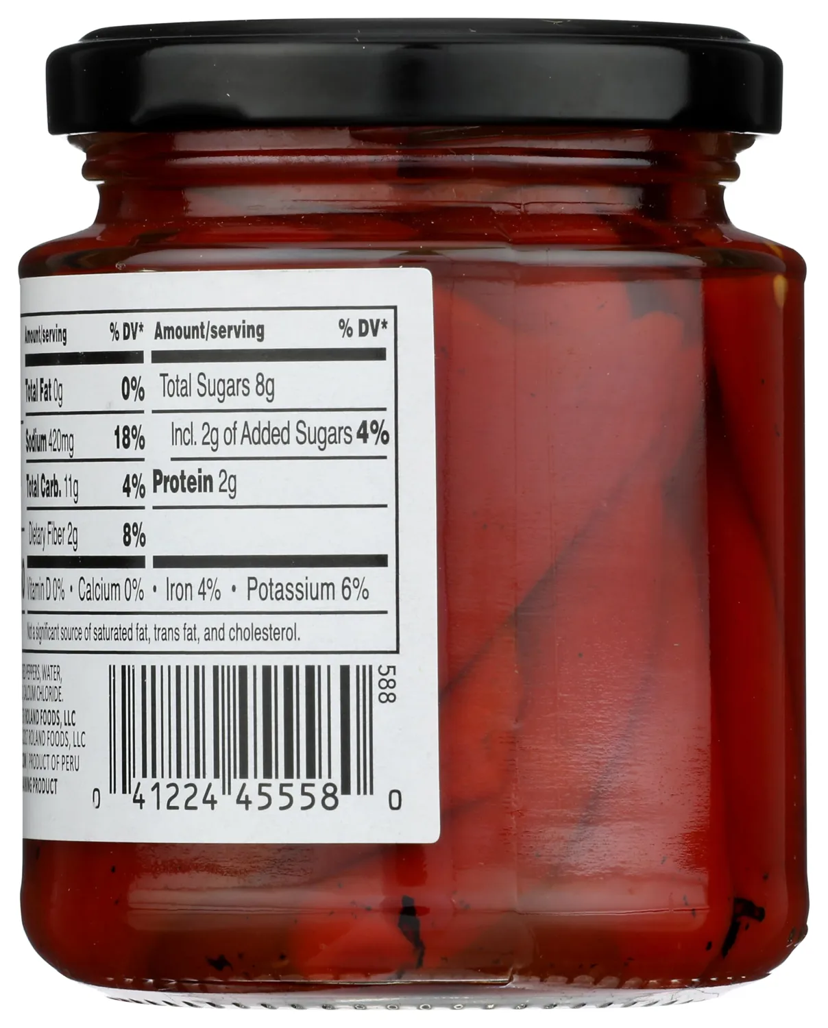 Roland Foods Whole Piquillo Peppers 8.1 Ounce Jar, Pack of 1
