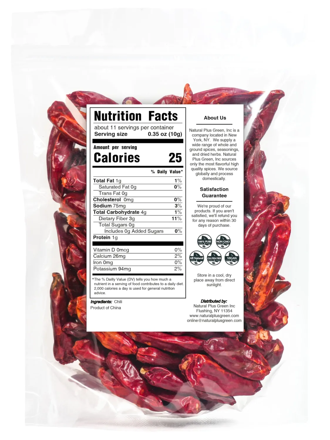 Natruen Whole Dry Szechuan Chinese Red Chili Pods 4 Oz, Mild, Facing Heaven Chili, Spicy Sichuan Dried Red Hot Chilies for Chili Oil, Paste, and Sauce