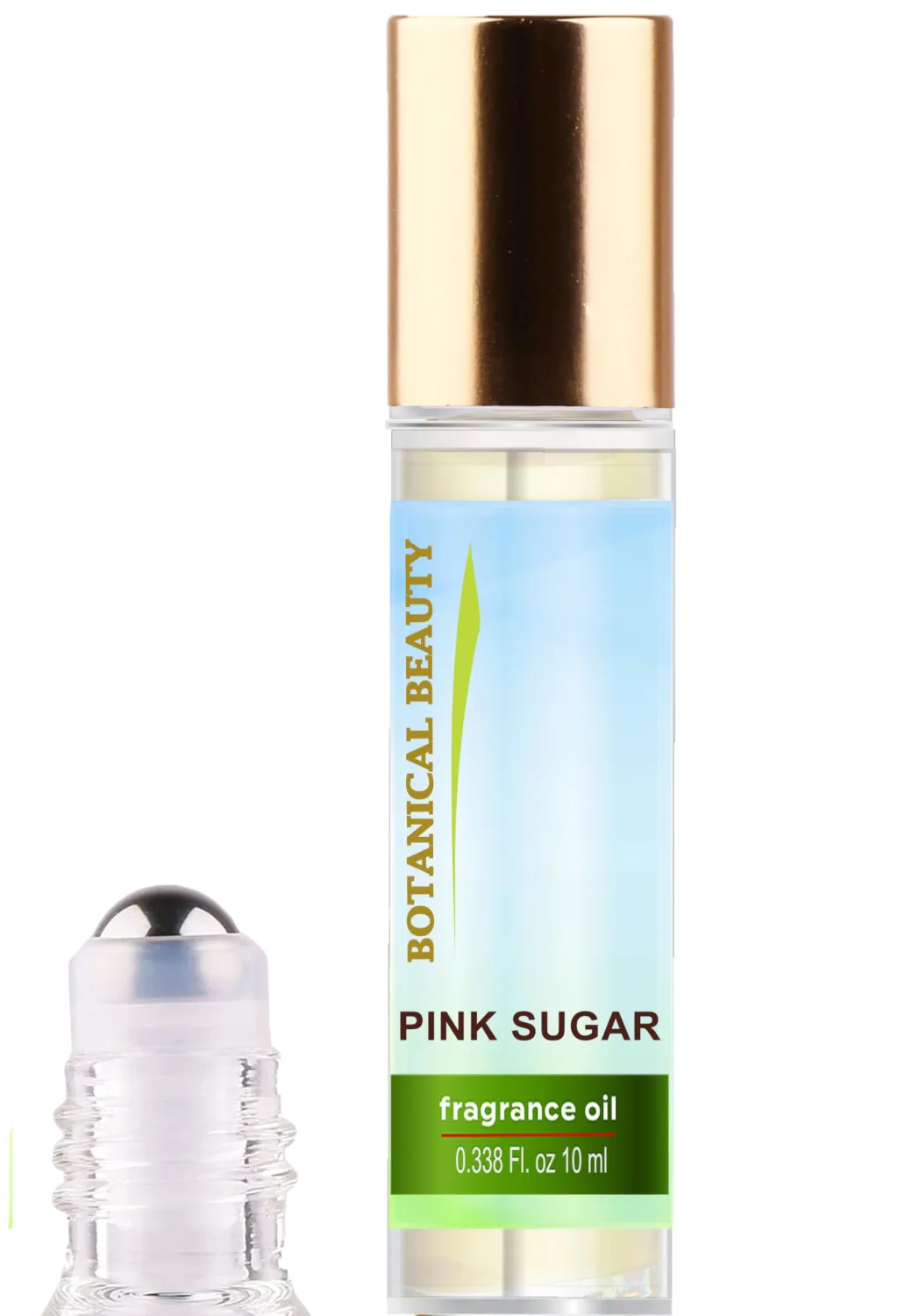 Botanical Beauty PINK SUGAR FRAGRANCE OIL ROLL-ON 0.338 FL OZ (10 ML) Rollerball Perfume, Alcohol-Free, Long Lasting
