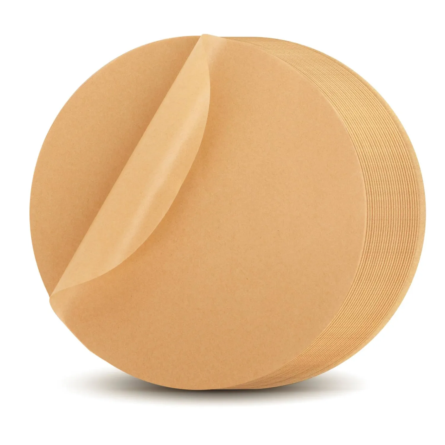 6-Inch Baking Sheet Rounds - Kraft Unbleached Parchment Paper, Non-Stick, Easy to Demold, Waterproof, Tear-Resistant, Parchment Paper Rounds is a Good Tools for Baking