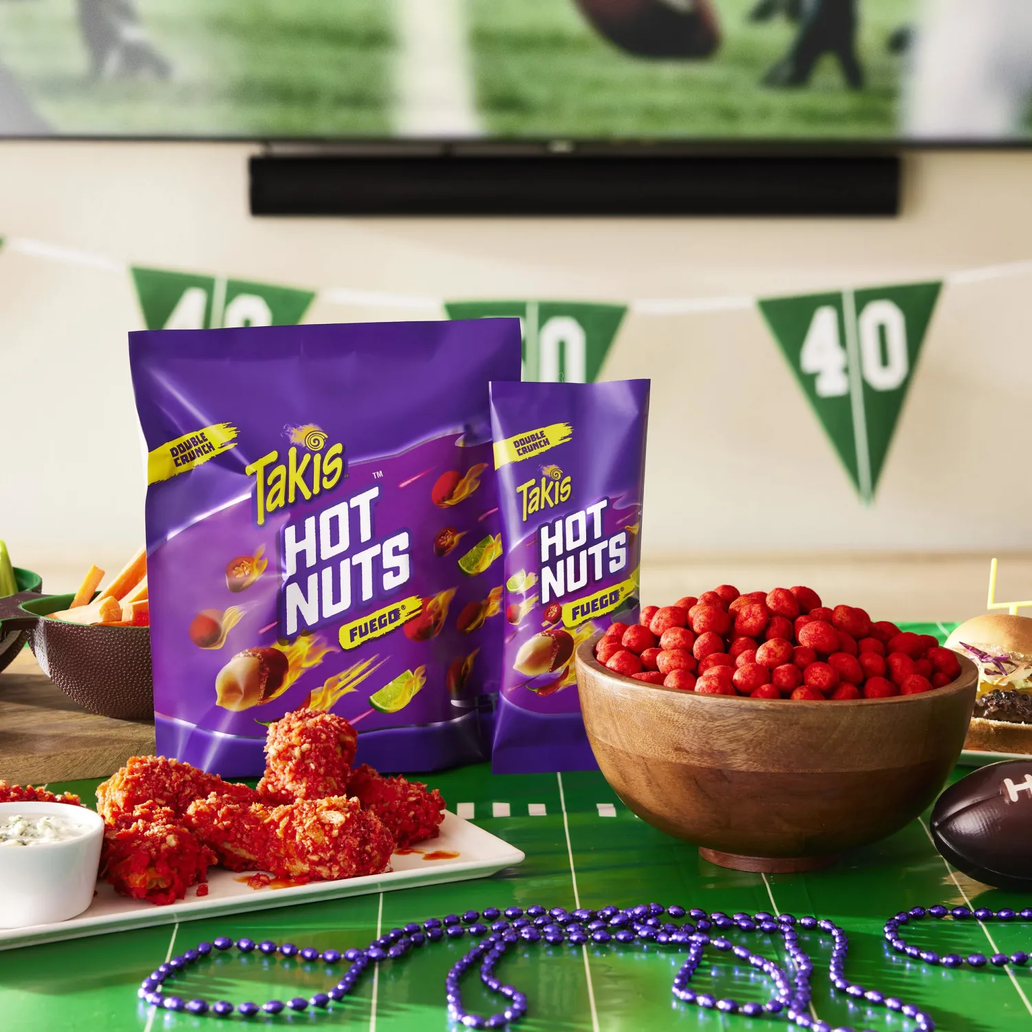 Takis Hot Nuts Fuego Double Crunch Peanuts, Hot Chili Pepper and Lime Artificially Flavored Peanuts, 3.2 Ounce Bag
