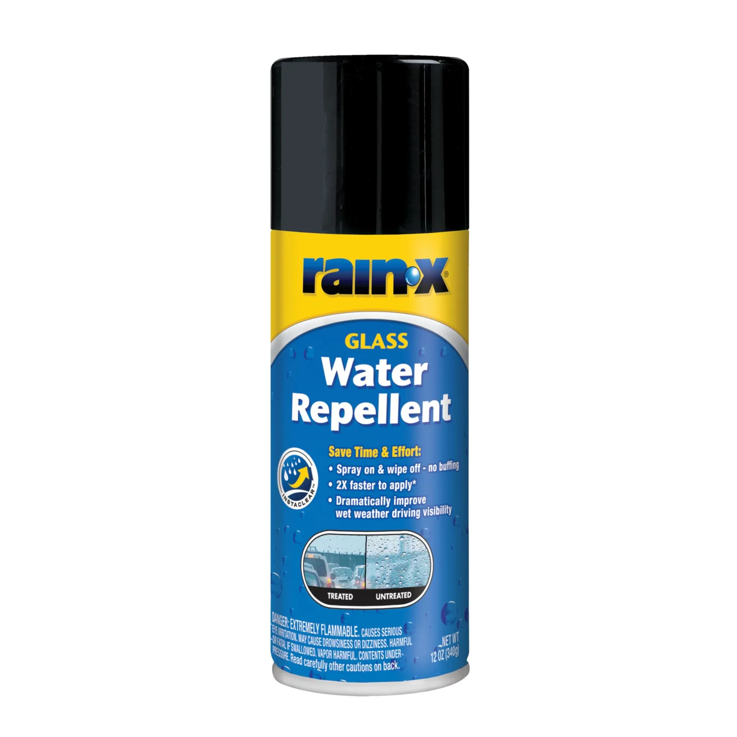 Rain-X 630168 Glass Water-Repellent Aerosol 12 oz.