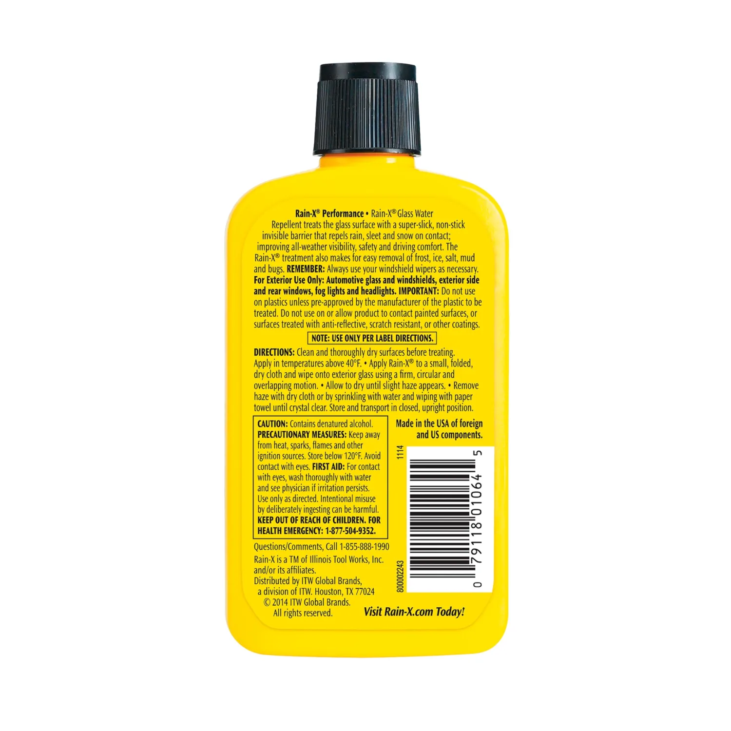 Rain-X 800002243 Glass Treatment, 7 oz. - Exterior Glass Treatment To Dramatically Improve Wet Weather Driving Visibility During All Weather Conditions