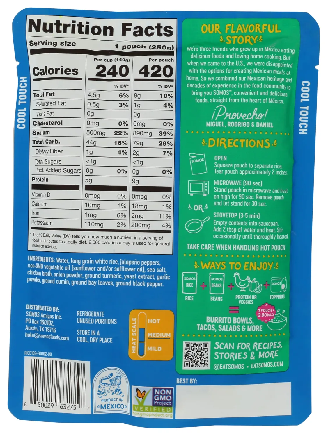 SOMOS Mexican Yellow Rice, 8.8 OZ