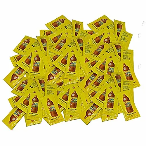 Valentina Mexican Hot Sauce Picante Salsa Seasoning Salt Spice Mix Made From Chili Peppers Perfect For Chips Fast Foods Lunch Snacks or More 200 Packets of 0.3 Oz. (8 grams)