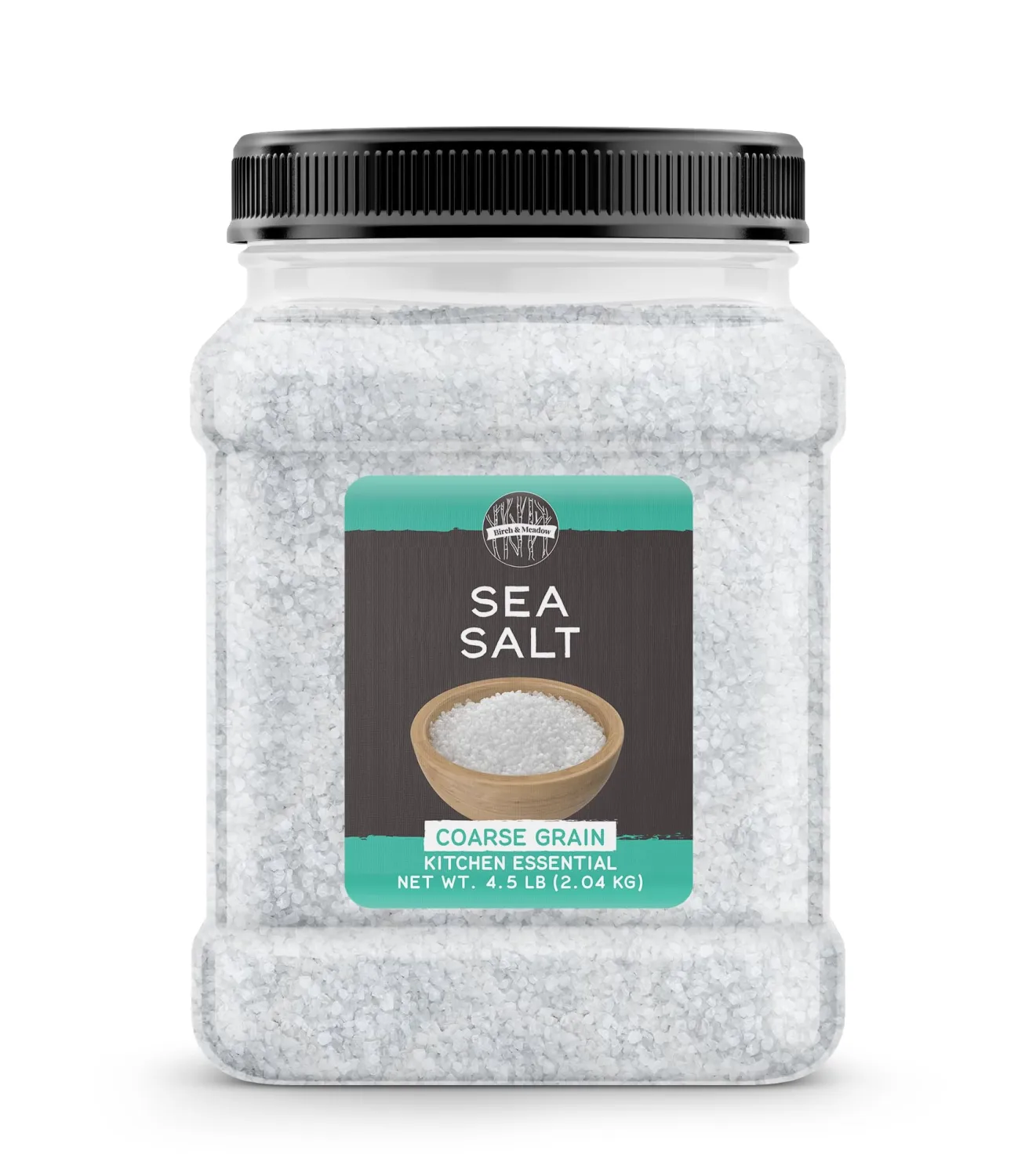 Birch & Meadow Coarse Grain Sea Salt, 4.5 lb, Kitchen Essential, Cooking & More