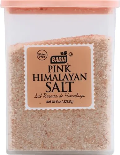 Badia Pink Himalayan Salt, 8 Ounce (Pack of 2)