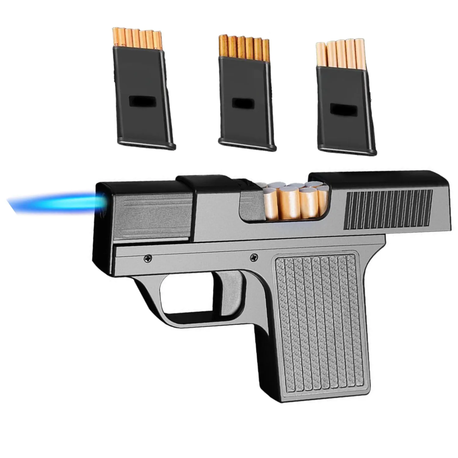Ultimate Men's Gift Set - 3-in-1 Luxury Smoking Kit with Torch Lighter & Case, Premium Birthday/Father's Day Essentials for Him & Grandpa