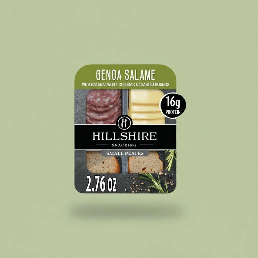 Hillshire Snacking Small Plates, Genoa Salami and White Cheddar Cheese, Single Serve, 2.76 Oz