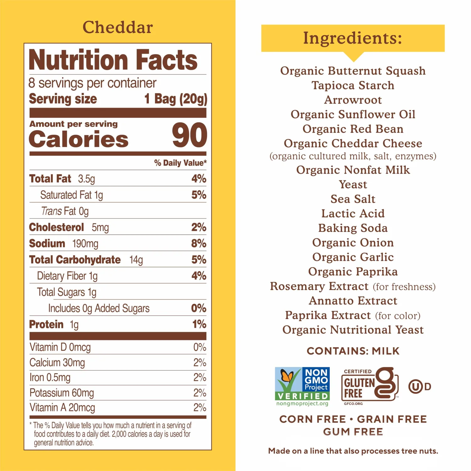 Simple Mills Pop Mmms Cheddar Baked Snack Pack Crackers, Gluten Free, 8 Pack (Pack of 1)