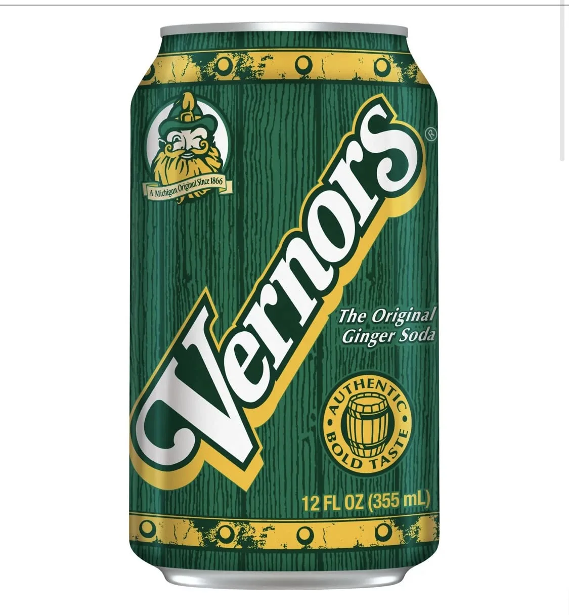 Vernor's Ginger Ale Soda, 12 Ounce (24 Cans)