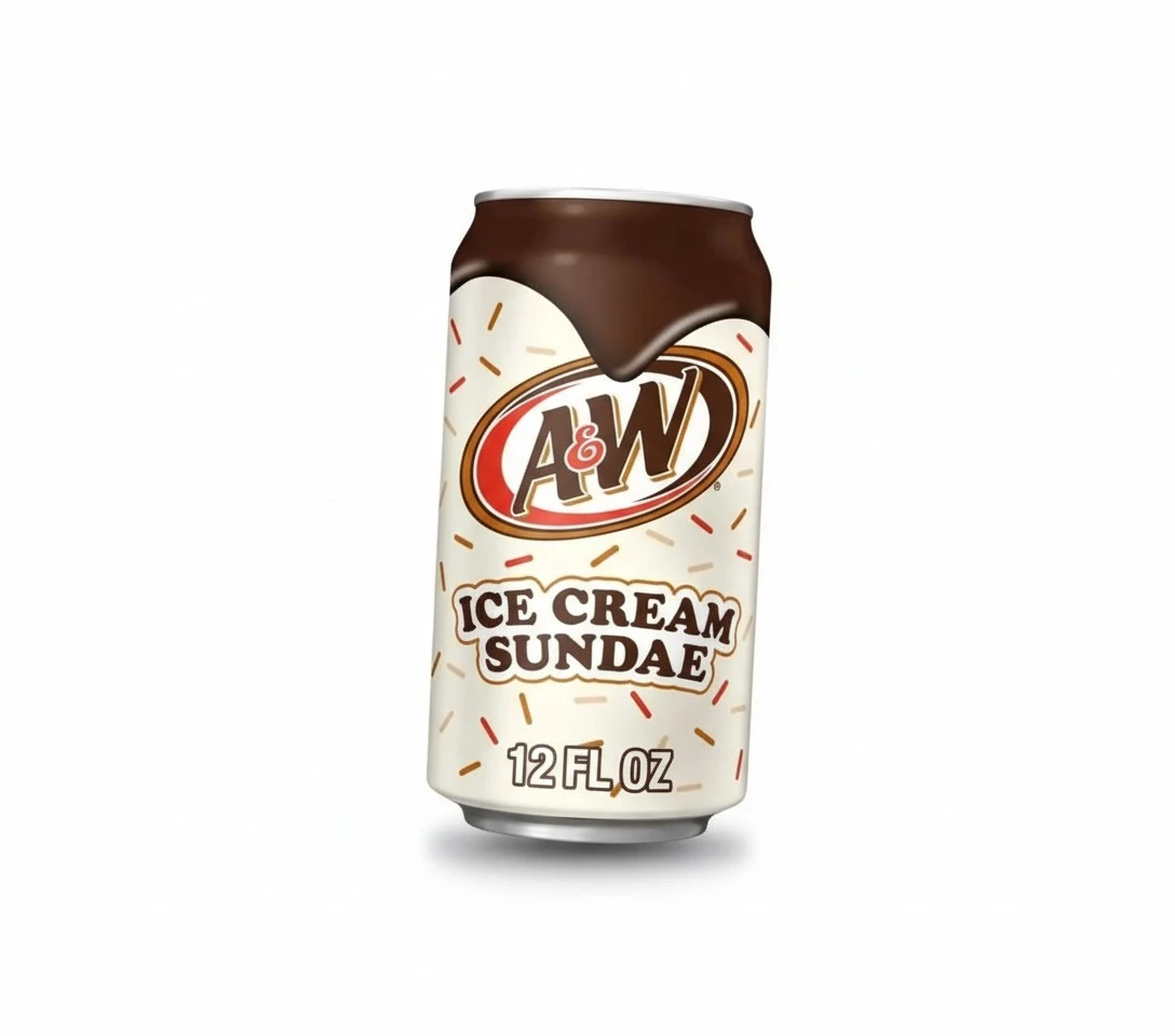 A&W Ice Cream Sundae Soda, 12 Fl Oz Cans (12 Pack, Regular)