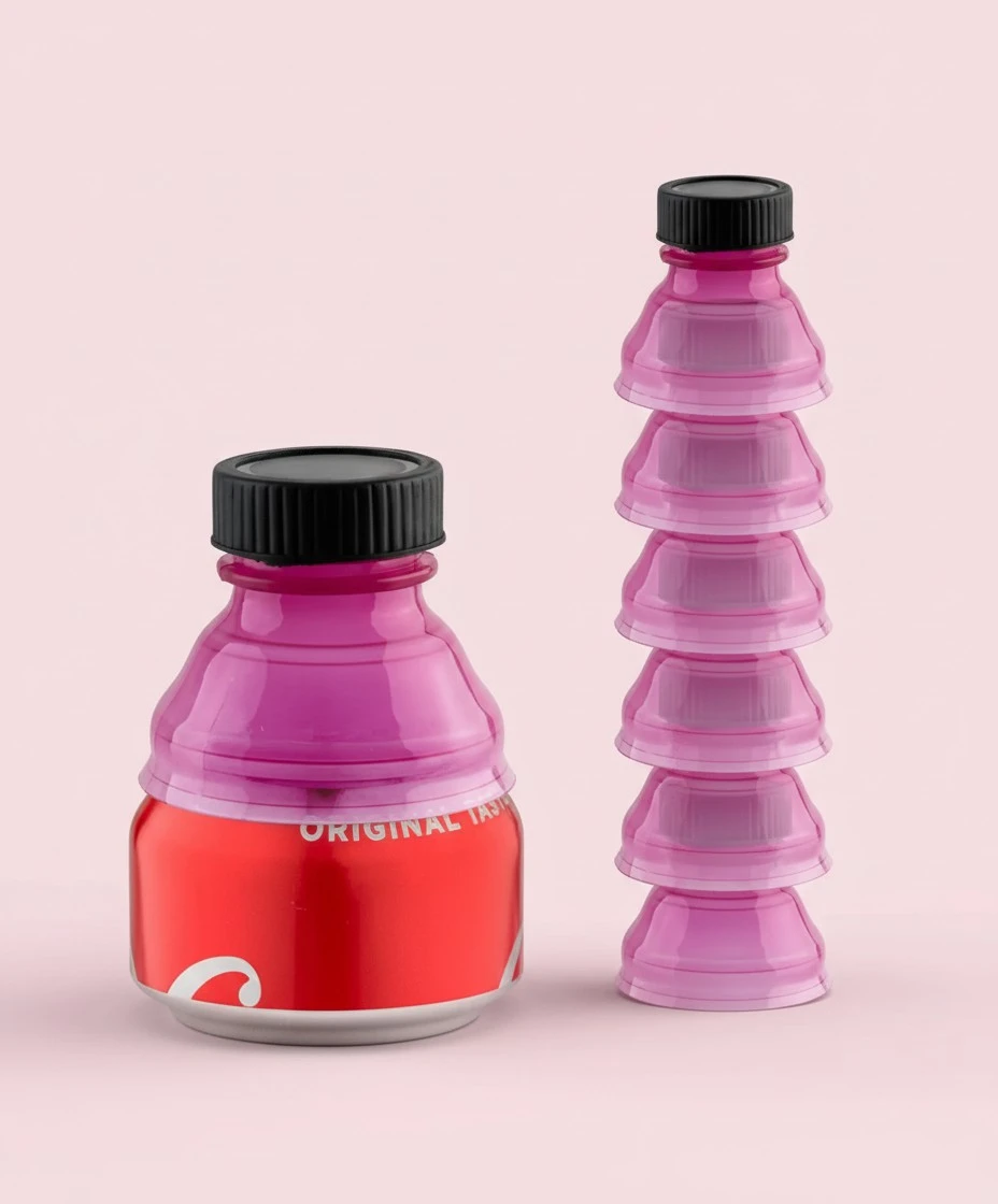 Purple Soda Can Lids (6 Pack) | Superior Can Covers For Soda, Beer, Energy Drinks, Juice, Seltzer | Must-Have Picnic Accessories & Beach Gadgets | BPA-Free Reusable Fizz Lids | By Smart House