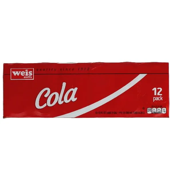 Weis Quality, Soda Cola, 144 Fl Oz, 12 Count