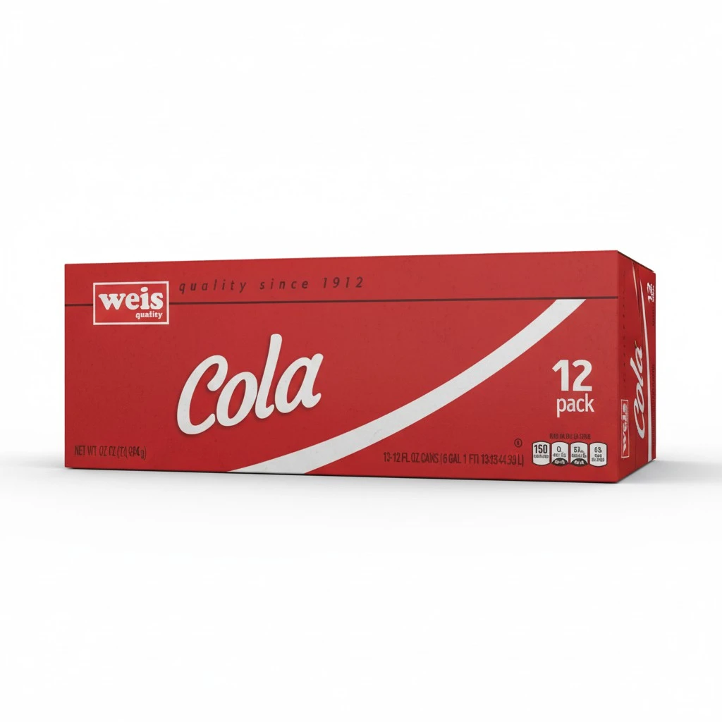 Weis Quality, Soda Cola, 144 Fl Oz, 12 Count
