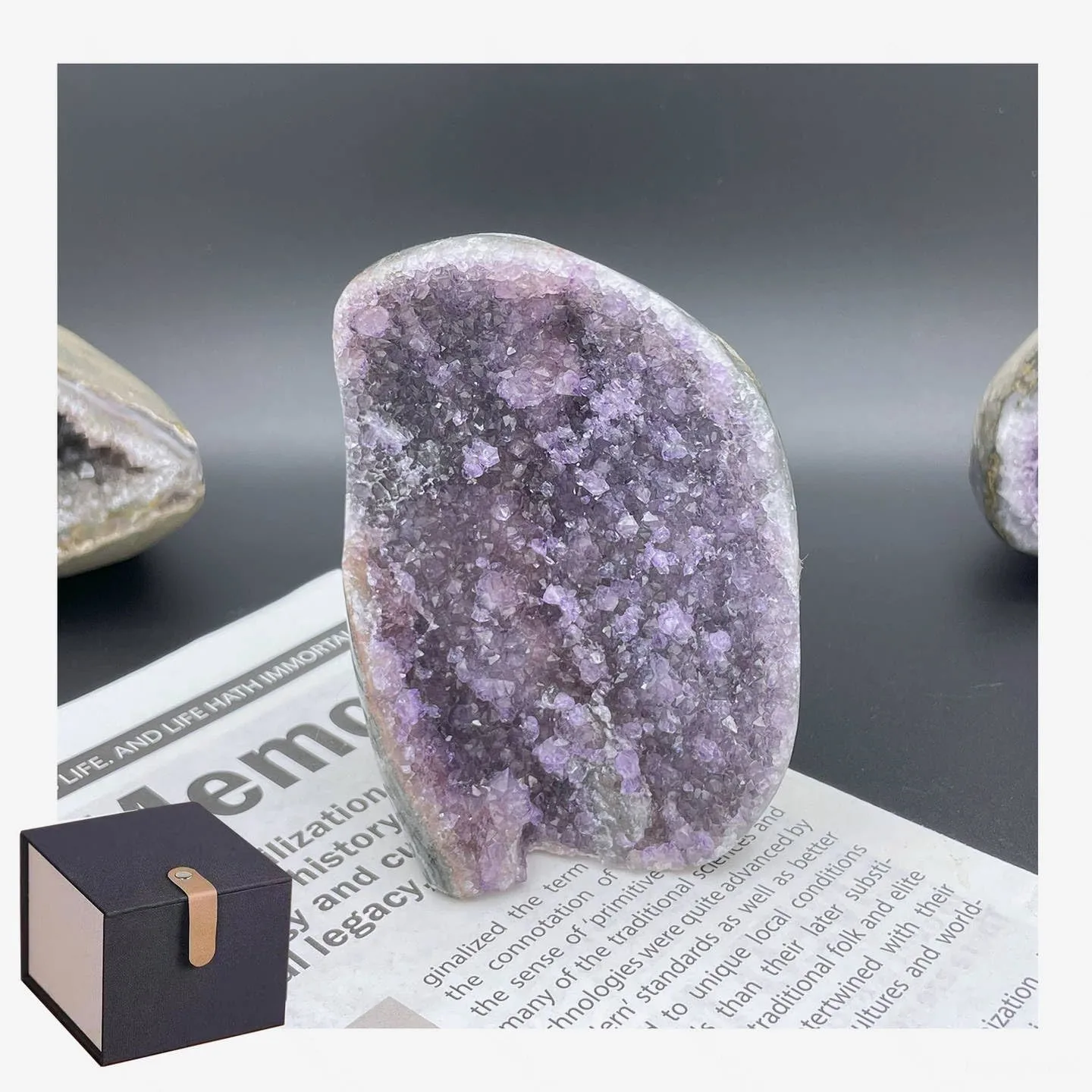 Natural Amethyst Crystal - One Product one Image, Real Amatista Piedra and Raw Quartz Rock Bulk, Healing Stones for Spiritual, More New Products are Being Continuously Added (71-0.64 lbs)