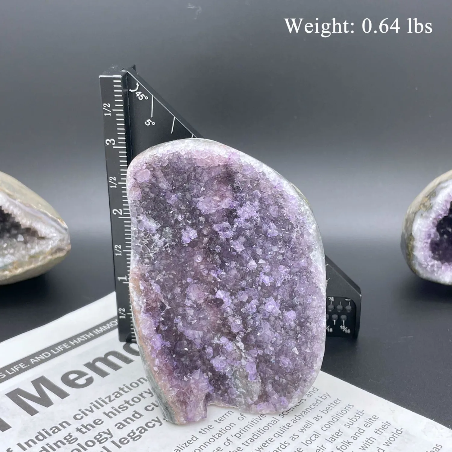 Natural Amethyst Crystal - One Product one Image, Real Amatista Piedra and Raw Quartz Rock Bulk, Healing Stones for Spiritual, More New Products are Being Continuously Added (71-0.64 lbs)