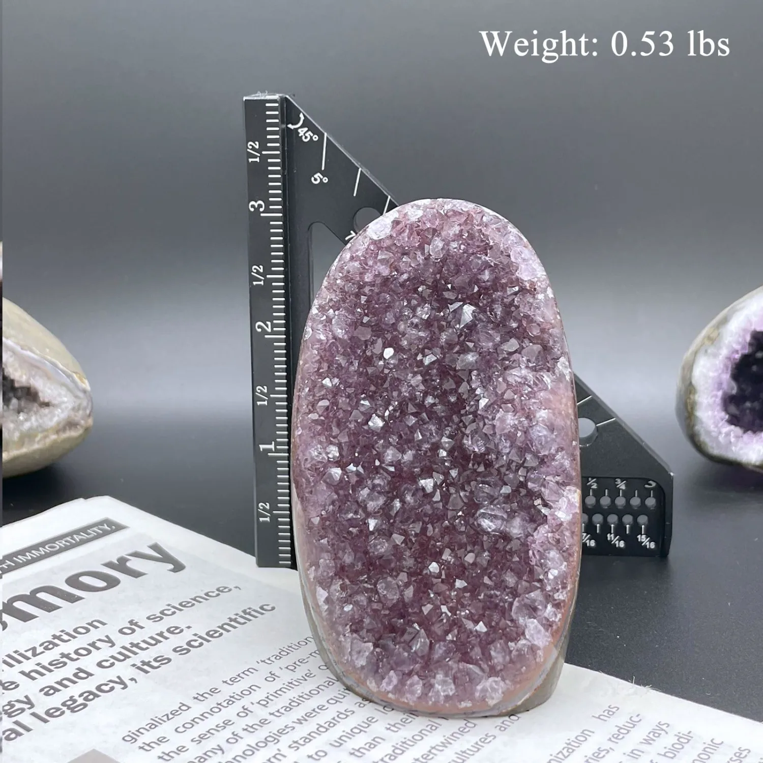 Natural Amethyst Crystal - One Product one Image, Real Amatista Piedra and Raw Quartz Rock Bulk, Healing Stones for Spiritual, More New Products are Being Continuously Added (67-0.53 lbs)