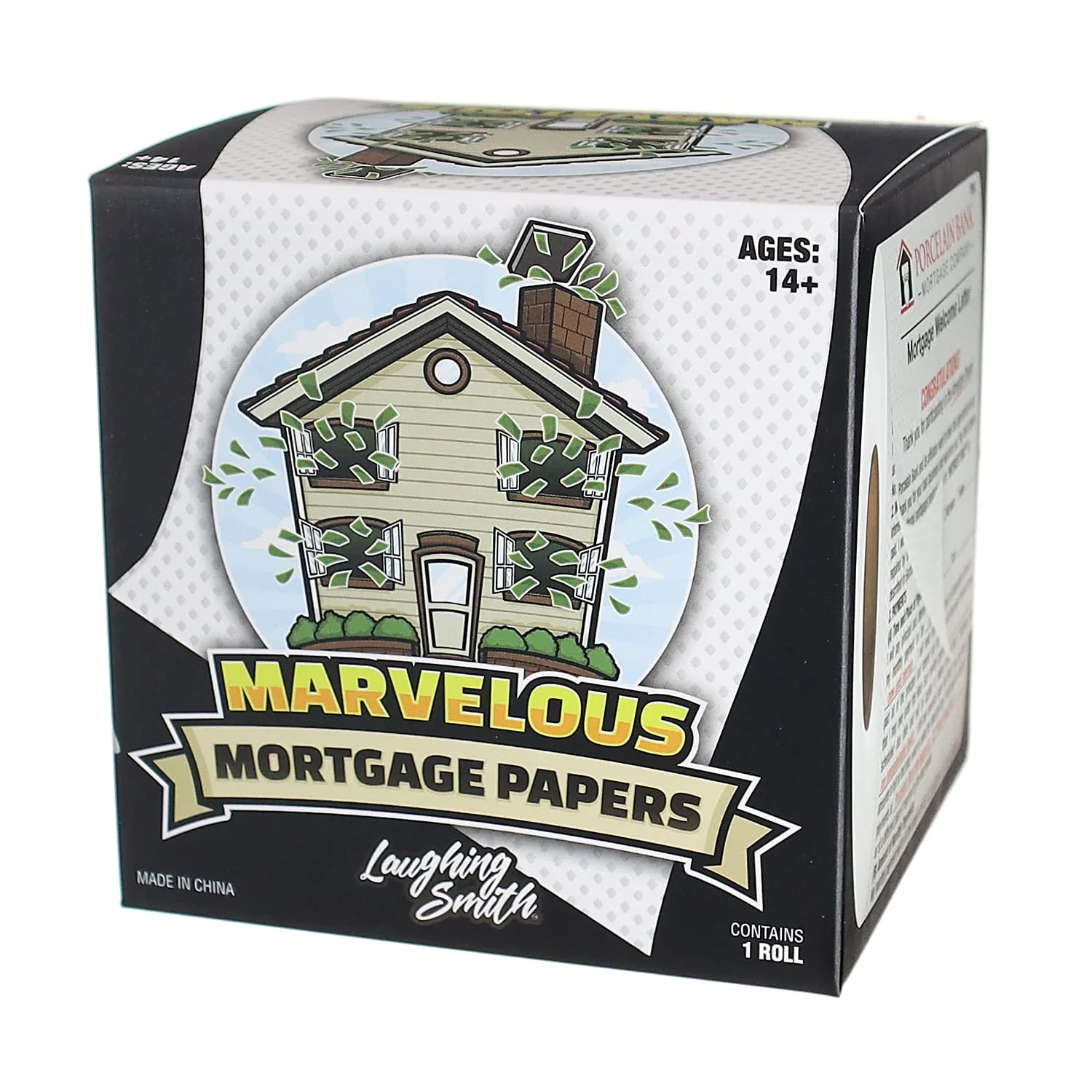 Mortgage Papers Funny Toilet Paper - Gag Gifts for New Home, Housewarming, Buying First House - Joke Novelty Toilet Roll - Prank Stuff for Adults - Laughing Smith