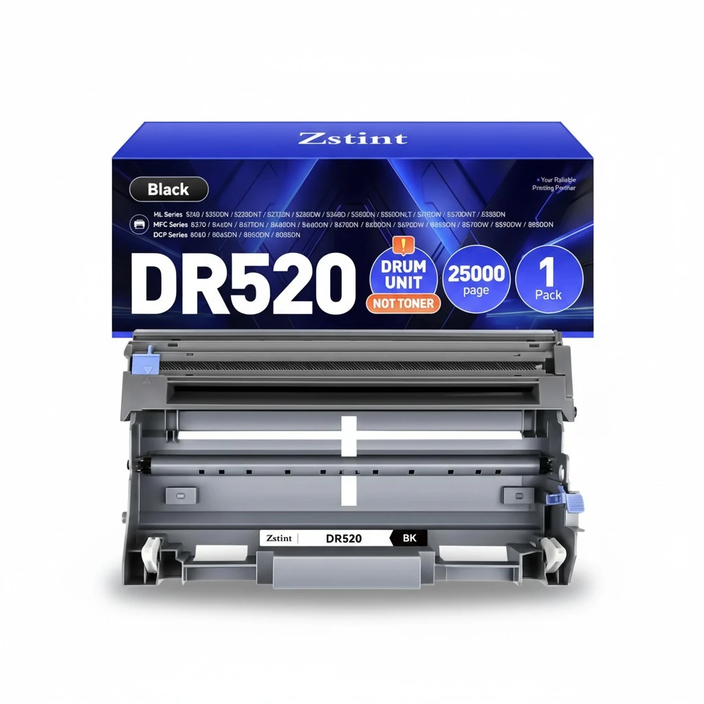 DR520 Drum Unit(Not Toner)Compatible for Brother DR-520 Imaging Drum HL-5370DW HL-5340D DCP-8060 DCP-8065DN 8085DN 8080DN HL-5240 5340D 5350DN 5370DW HL-5250DN MFC-8660DN 8480DN 8680DN 8690DW Printer