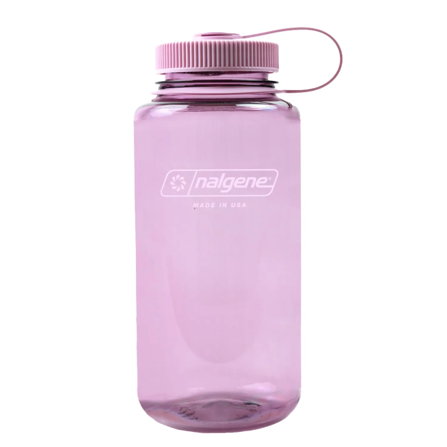 Nalgene Sustain Tritan BPA-Free Water Bottle Made with Material Derived from 50% Plastic Waste (using ISCC certified mass balance), 32 OZ, Wide Mouth, Cherry Blossom